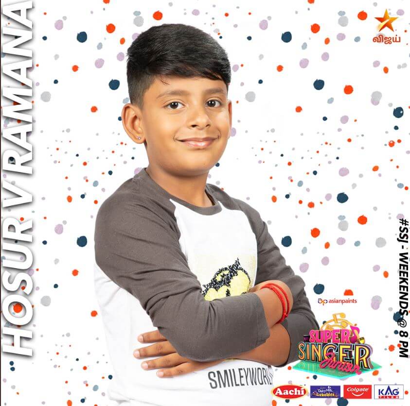Hosur V Ramana Super singer Junior 7 Contestant 2020