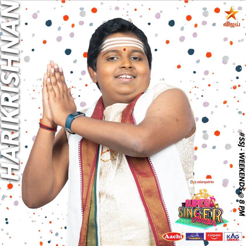 Harikrishnan Super singer Junior 7 Contestant 2020
