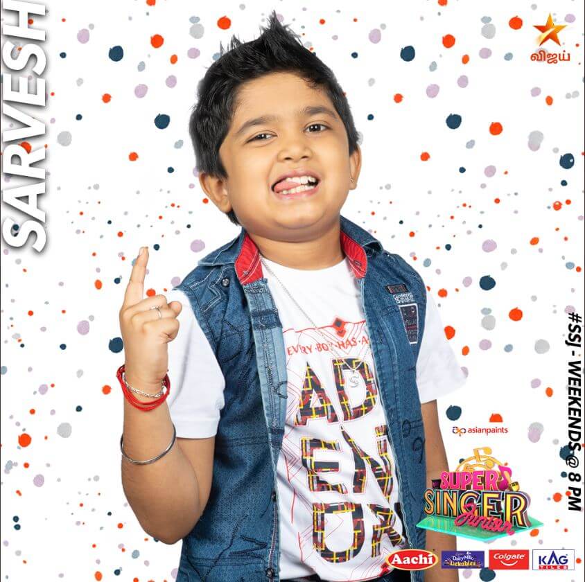 Sarvesh Super singer Junior 7 Contestant 2020