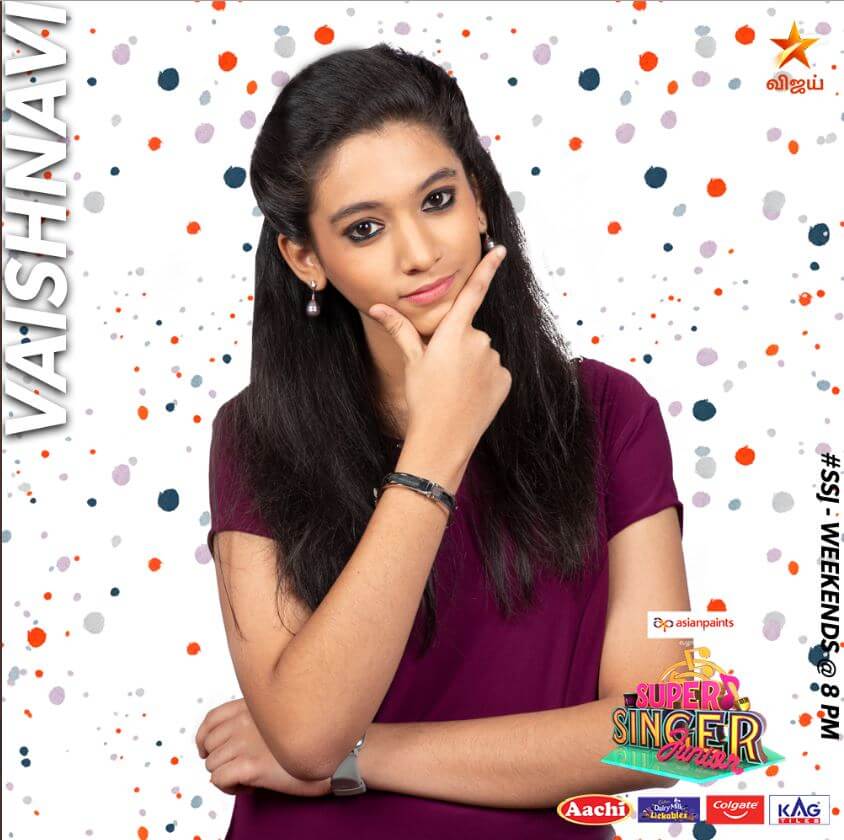 Vaishnavi Super singer Junior 7 Contestant 2020