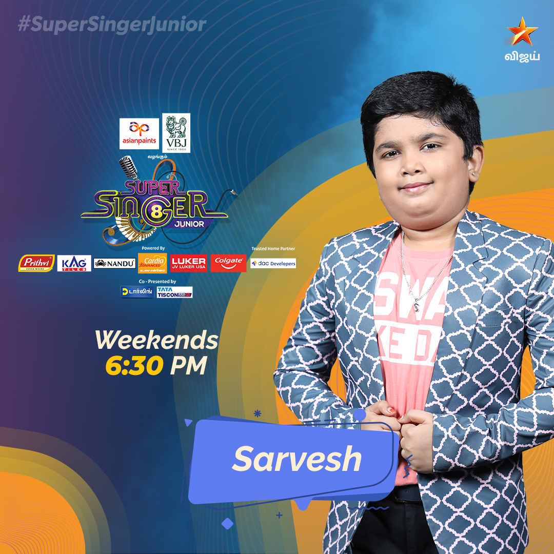 Sarvesh Super singer junior season 8 contestant