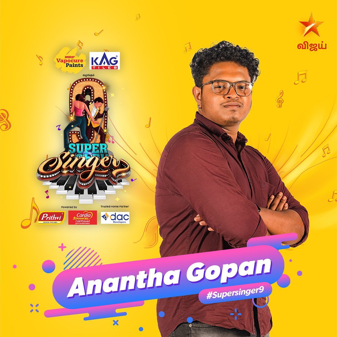 Anantha Gopalan Super Singer 9 Contestant