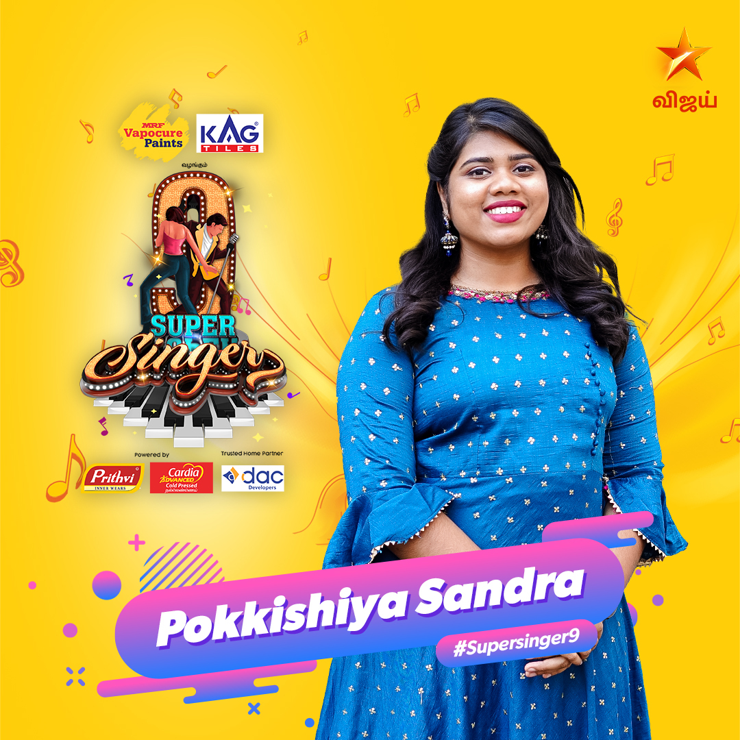 Pokkishiya Sandra Super singer 9 contestant